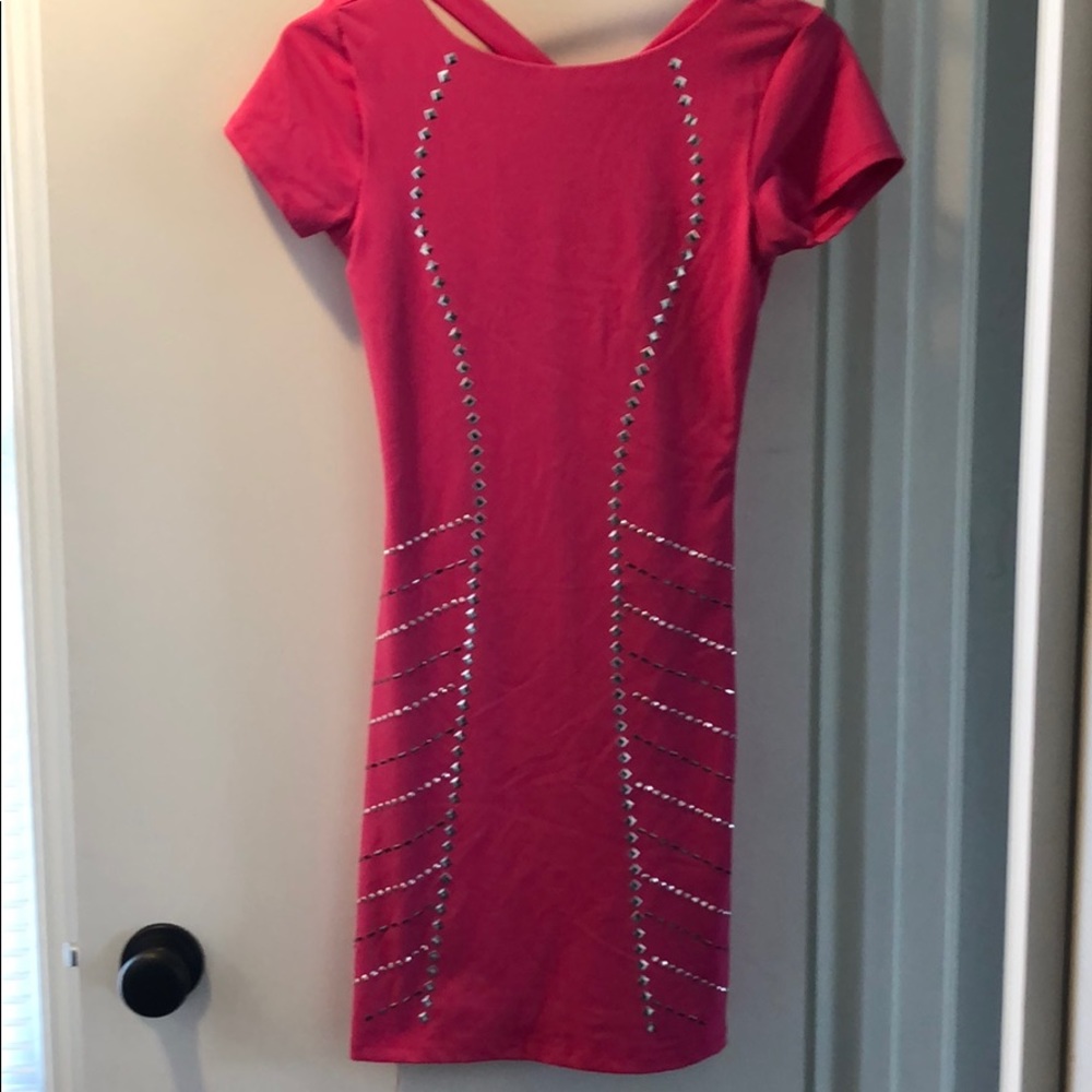 Pink bebe dress